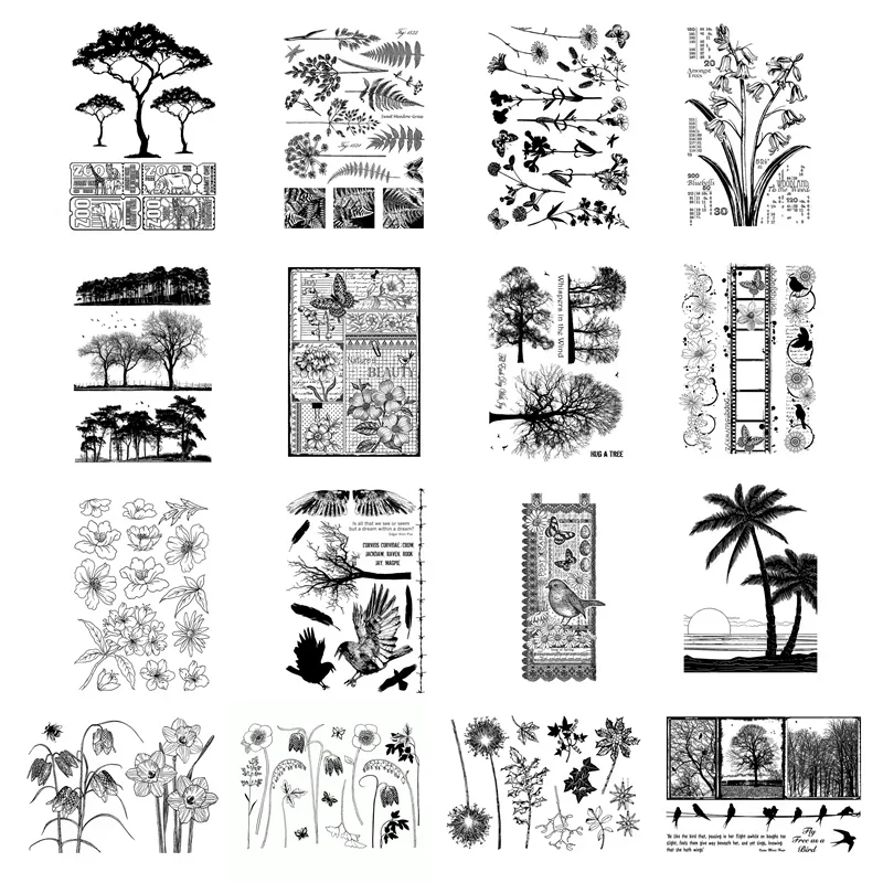 Kraft Box Candle - New Arrival Plant Clear Stamps 2025