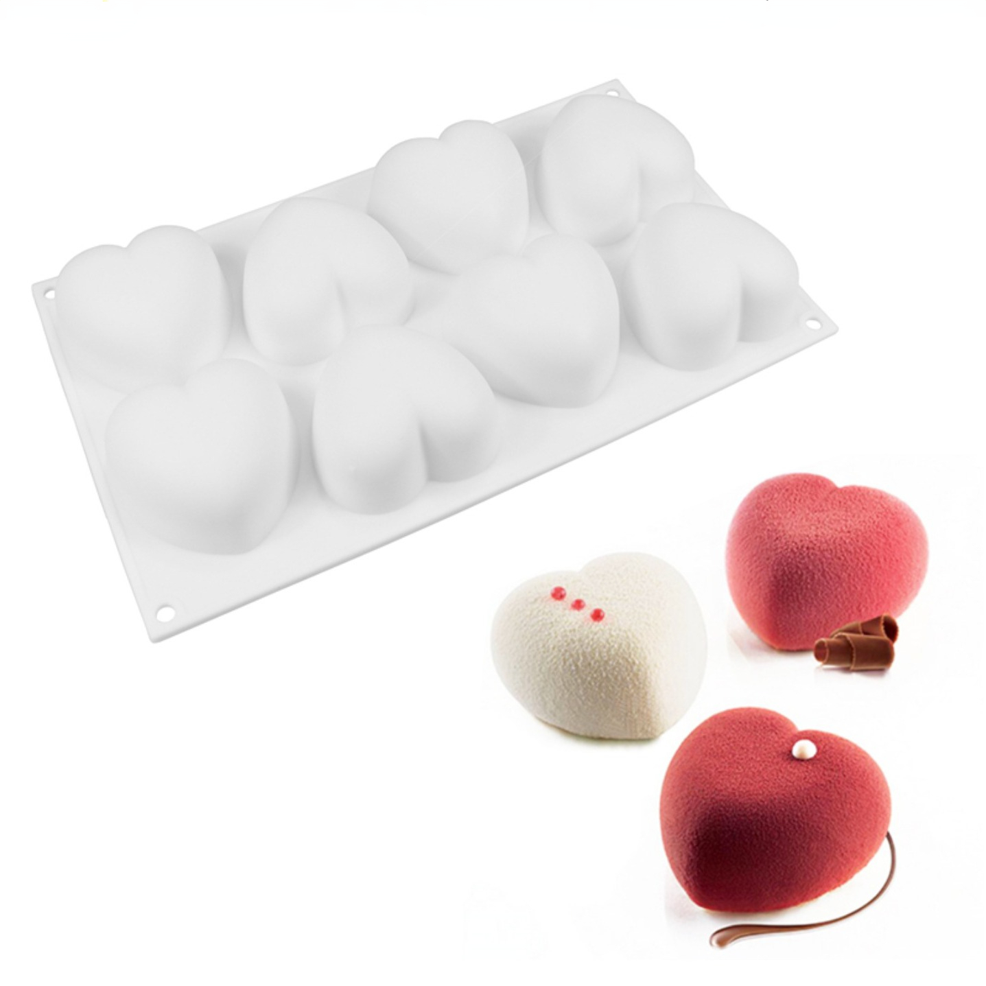 Candle Making Diy Kit - Love Heart Silicone Soap Mold Handmade