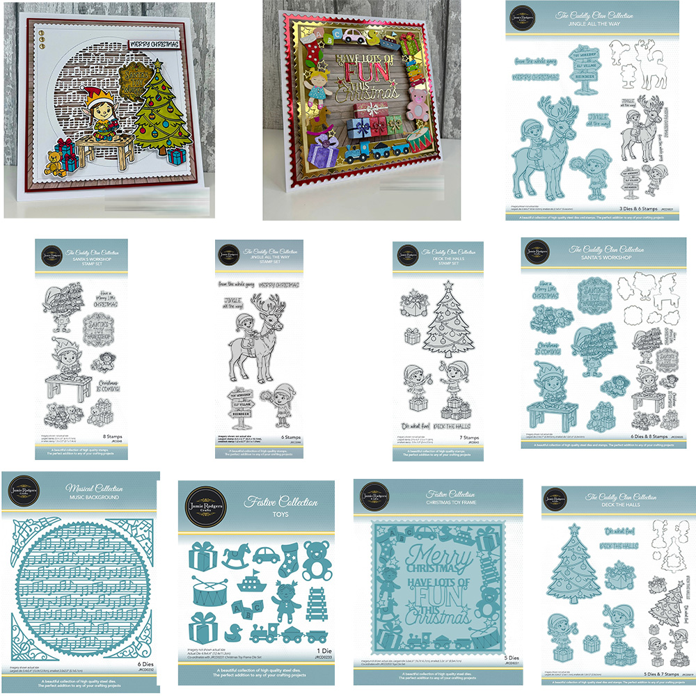 Kraft Box Candle - Santa's Workshop Toys Die Set Metal