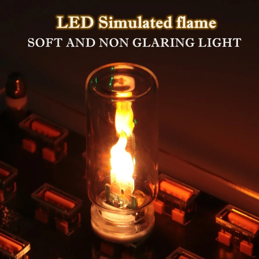 5V USB LED Flame Type Night Li - Candle Making Glass recension och pris