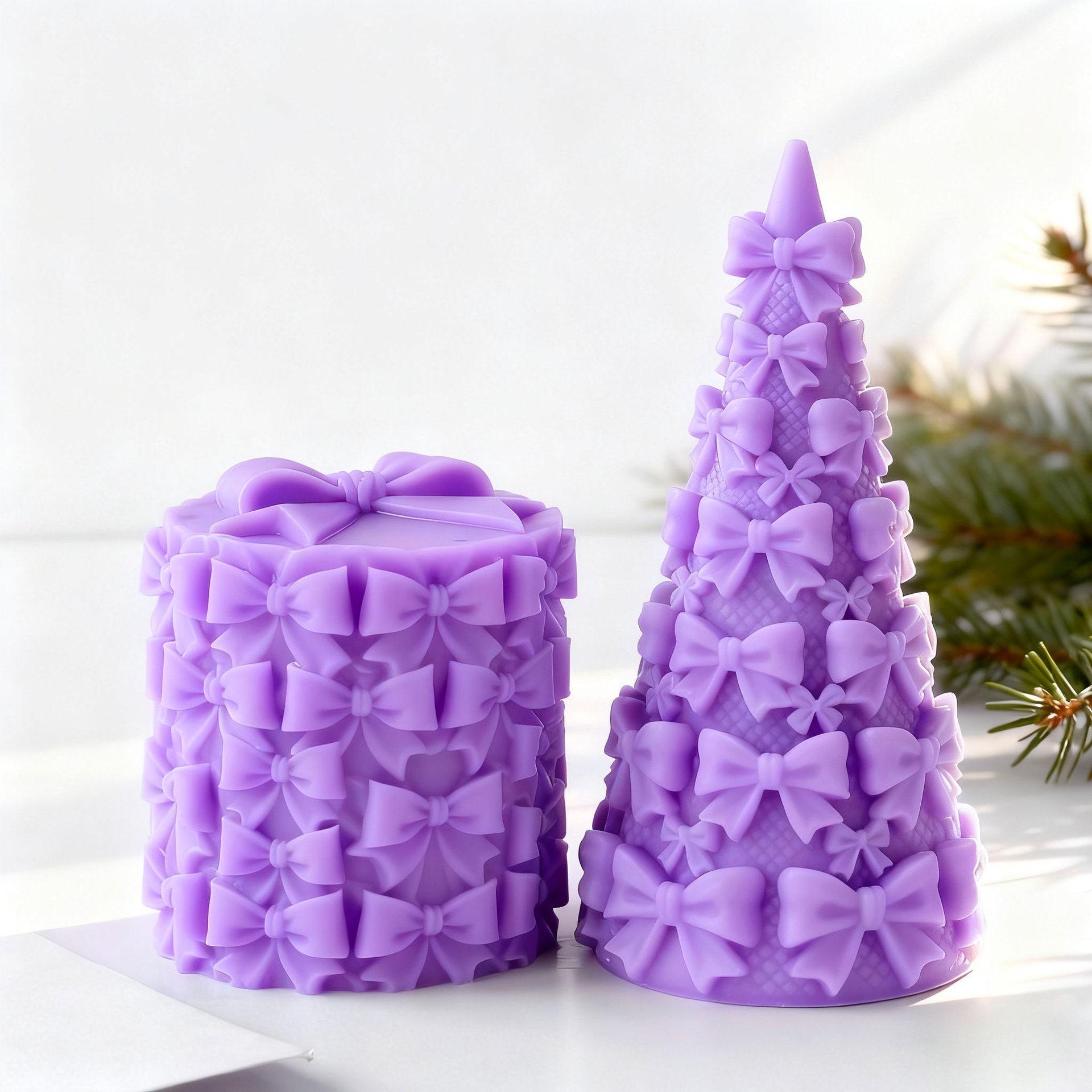 3D Bow Tie Christmas Tree Gift - Kraft Box Candle recension och pris
