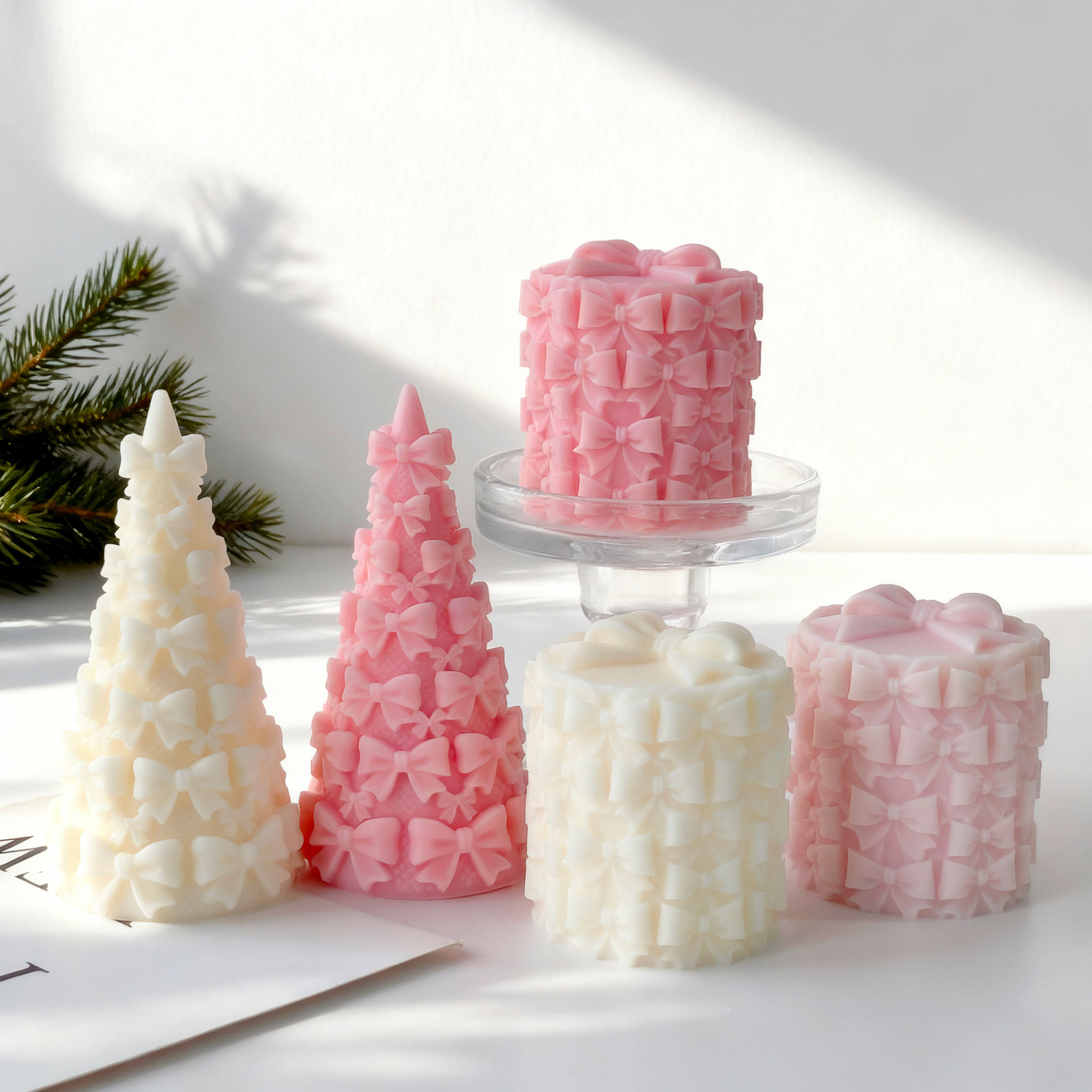 3D Bow Tie Christmas Tree Gift - Kraft Box Candle recension och pris