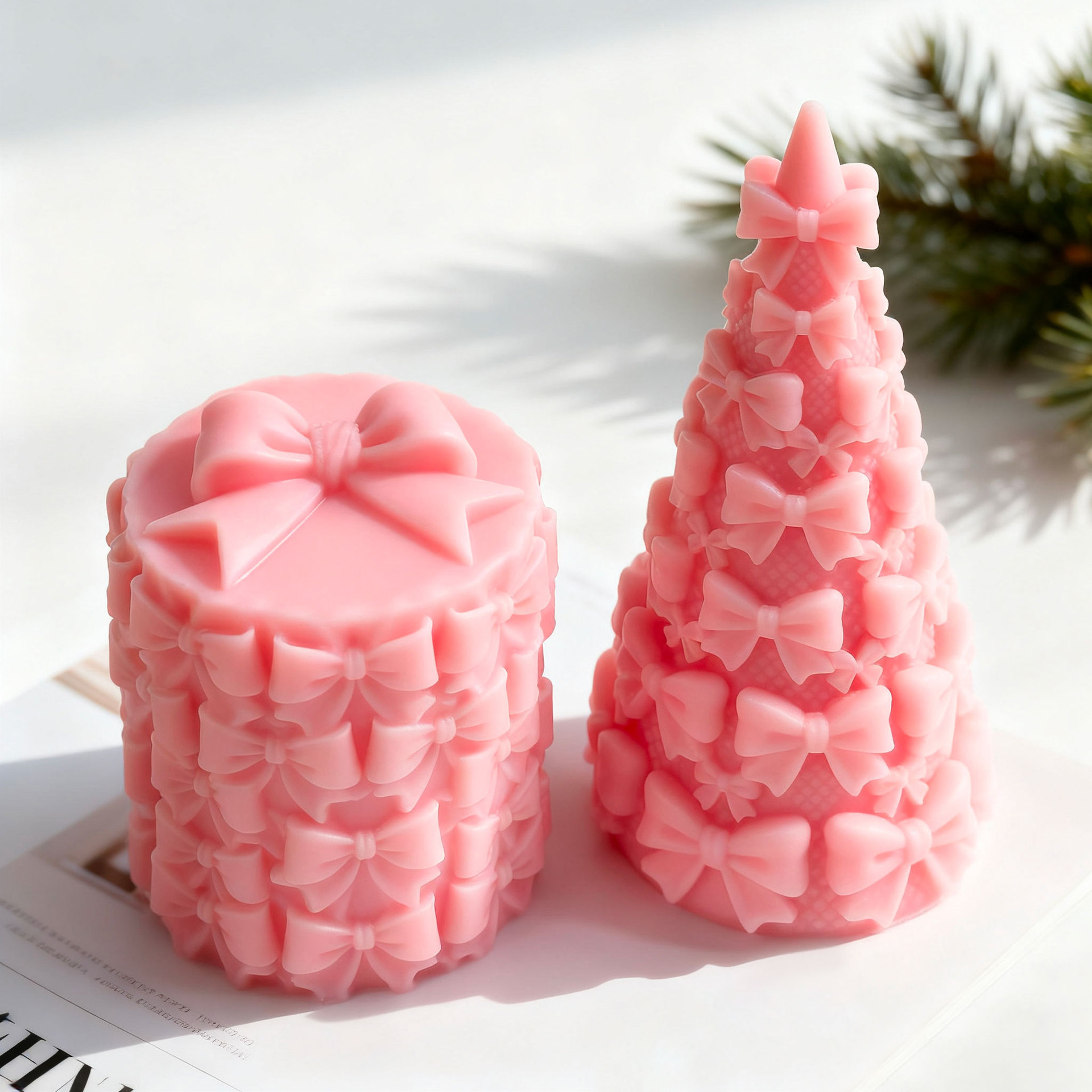 3D Bow Tie Christmas Tree Gift - Kraft Box Candle recension och pris