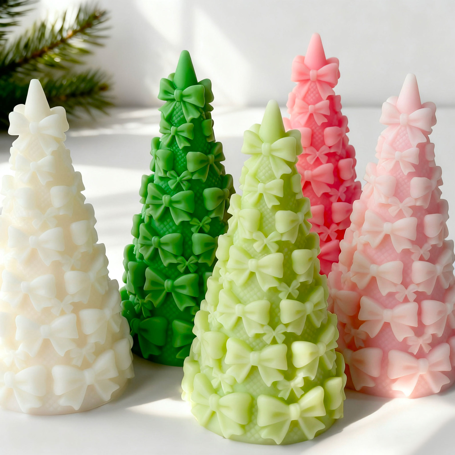 3D Bow Tie Christmas Tree Gift - Kraft Box Candle recension och pris