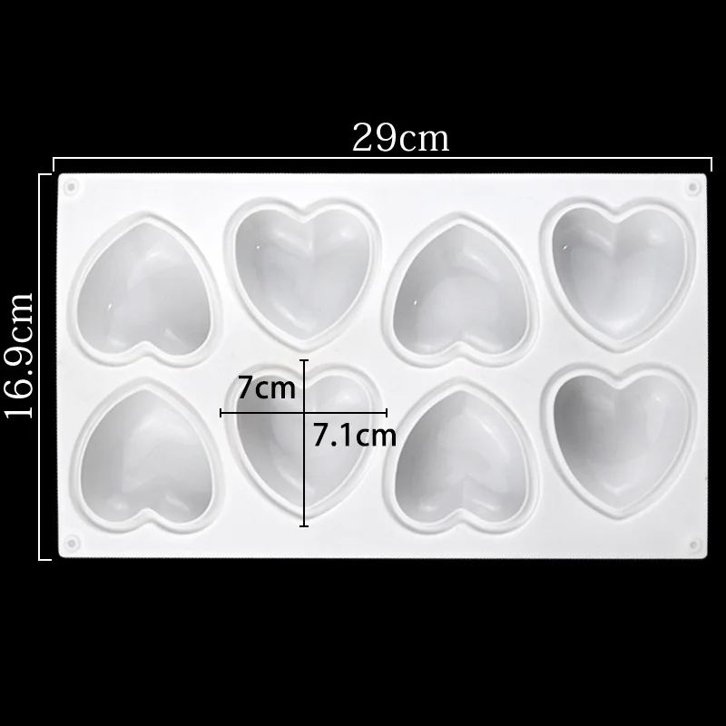 Love Heart Silicone Soap Mold  - Candle Making Diy Kit recension och pris