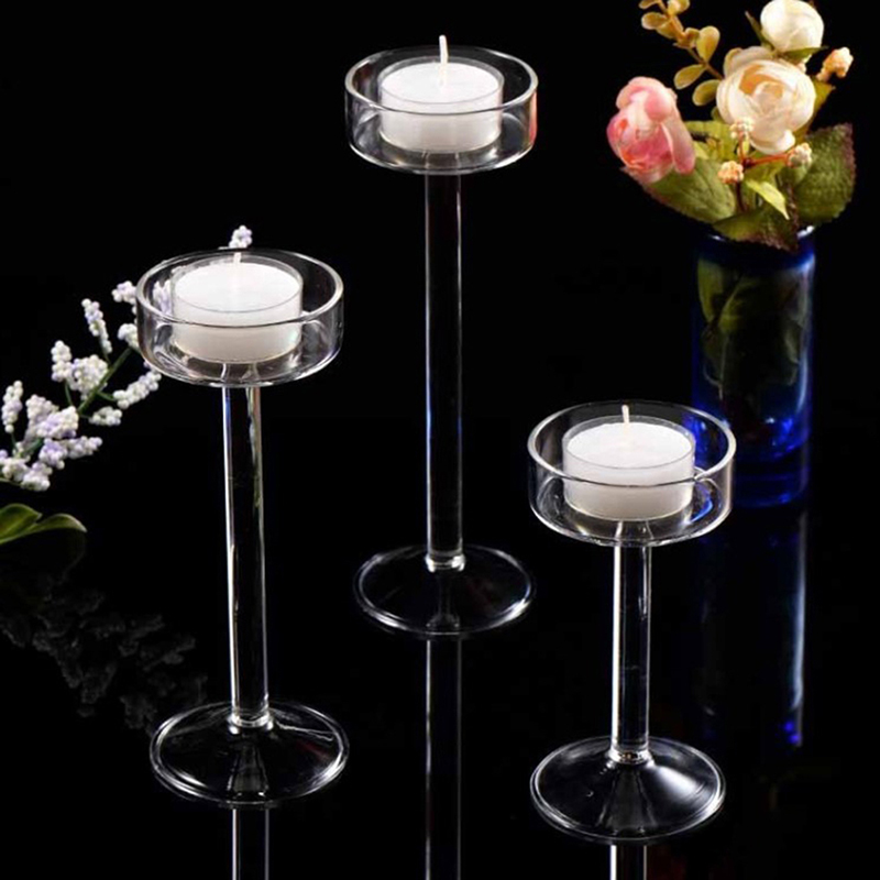 Tall Glass Candle Holder Trans - Candle Making Glass recension och pris