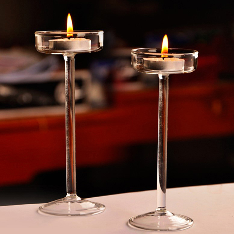 Tall Glass Candle Holder Trans - Candle Making Glass recension och pris