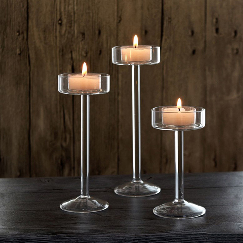 Tall Glass Candle Holder Trans - Candle Making Glass recension och pris