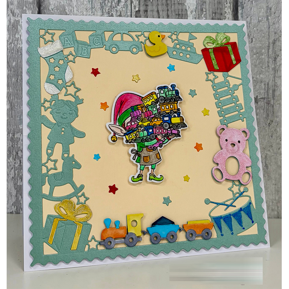 Santa's Workshop Toys Die Set  - Kraft Box Candle recension och pris