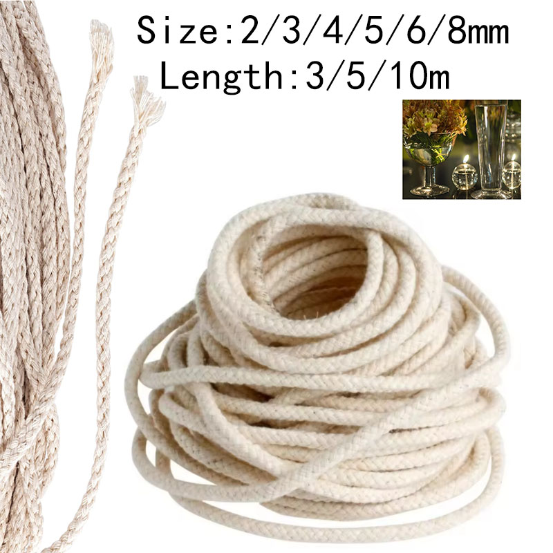 2-8mm Cotton Oil Lamp Wick Str - Candle Making Glass recension och pris