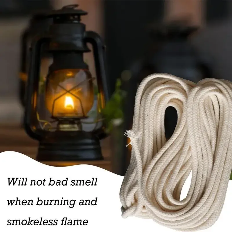 2-8mm Cotton Oil Lamp Wick Str - Candle Making Glass recension och pris