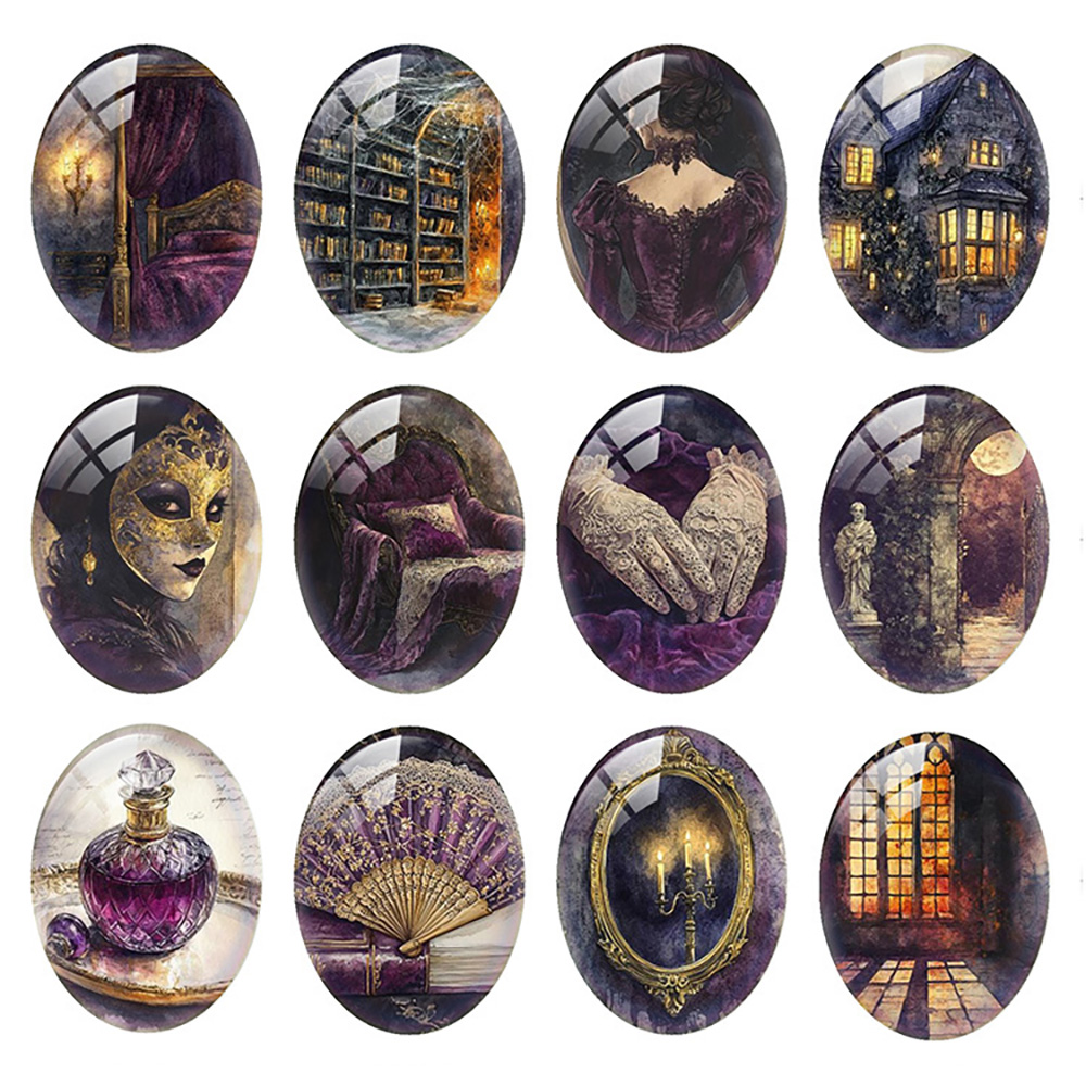 10pcs/lot Halloween Purple Got - Candle Making Glass recension och pris