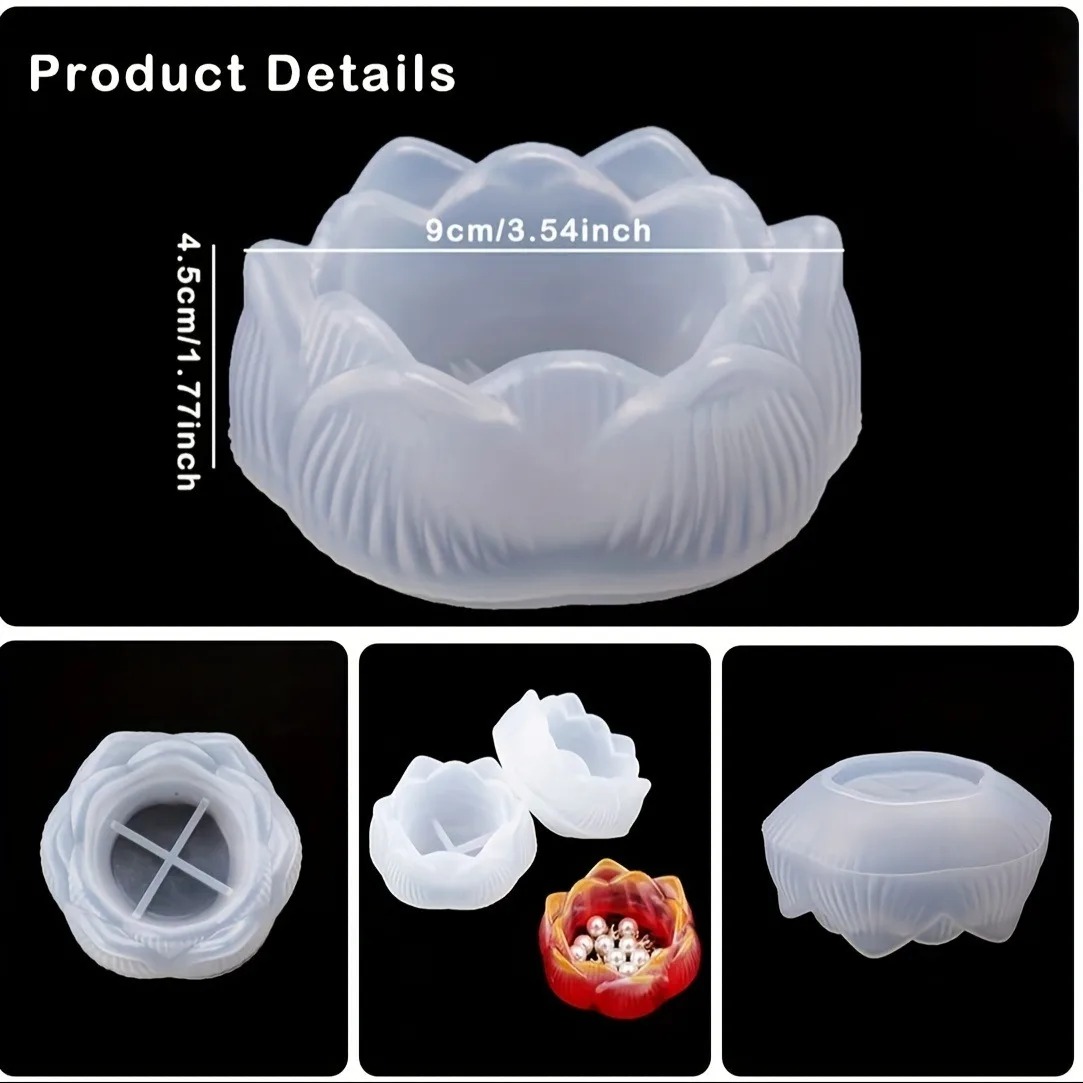 1pc DIY Lotus Flower Silicone  - Kraft Box Candle recension och pris