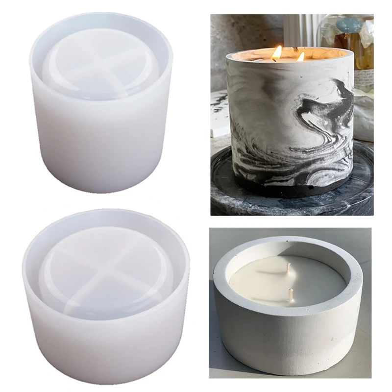 3 Sizes Round Cement Concrete  - Kraft Box Candle recension och pris