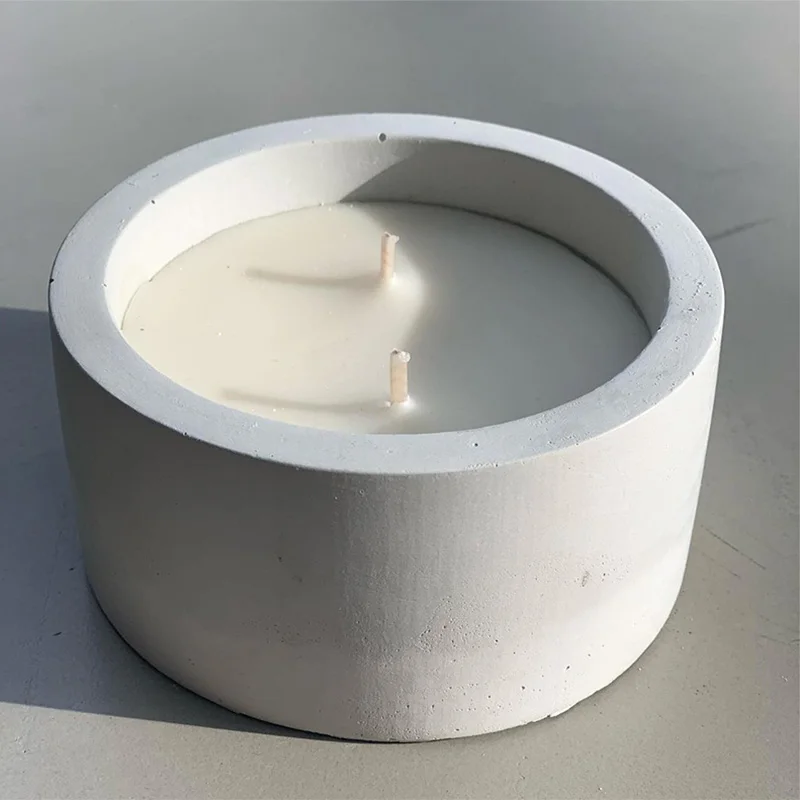 3 Sizes Round Cement Concrete  - Kraft Box Candle recension och pris