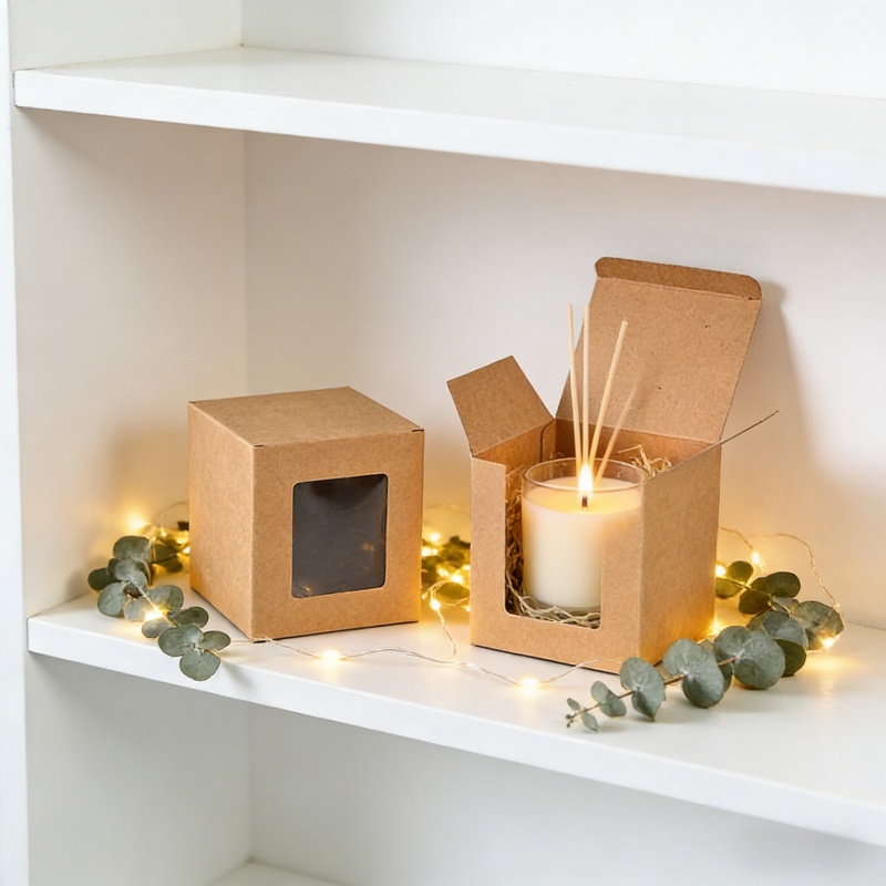 Brown Kraft Paper Boxes with P - Kraft Box Candle recension och pris